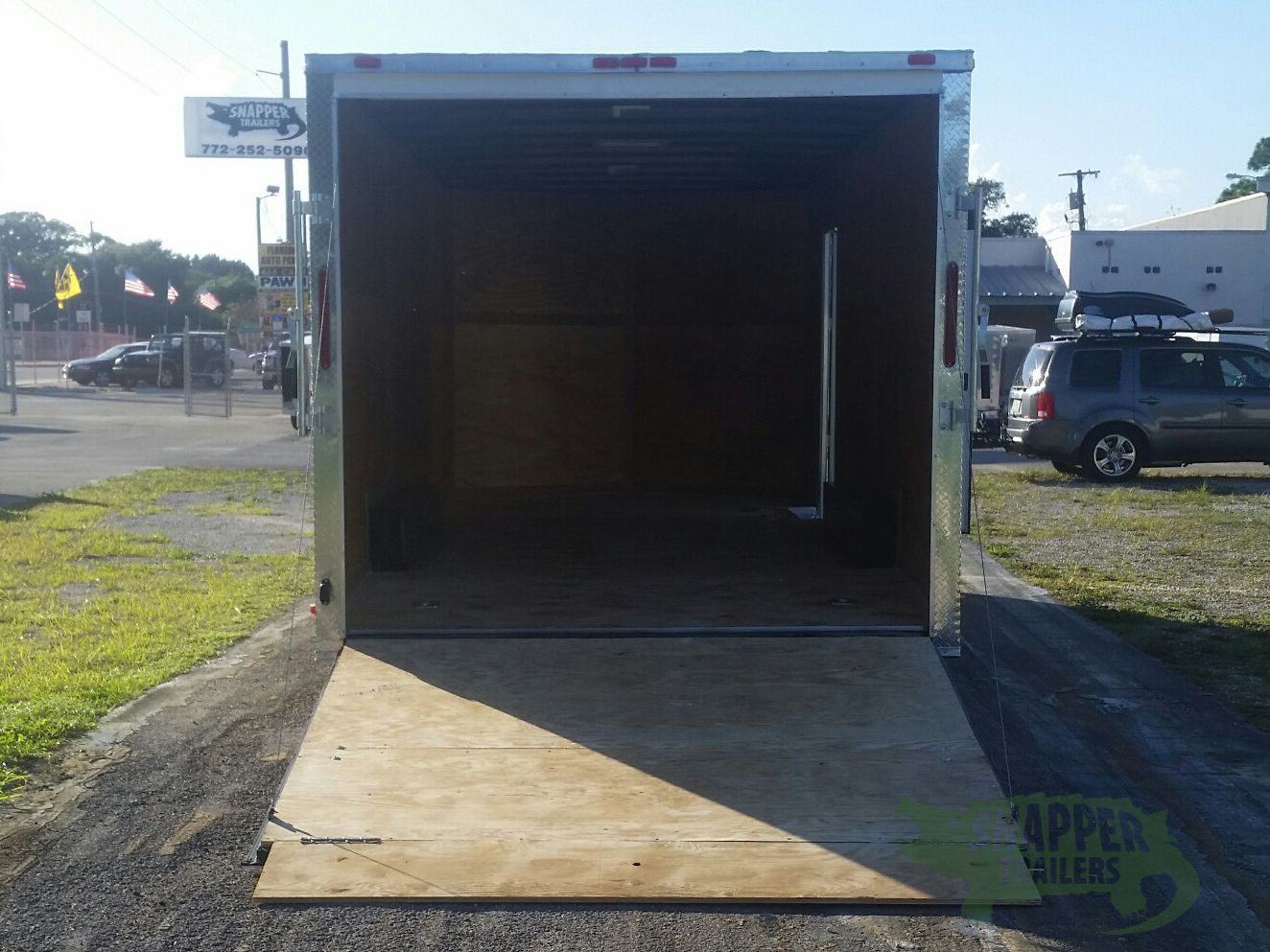 South Georgia Cargo 8.5x20 TA Trailer - White, Ramp, Side Door, Extra Height - Image 6