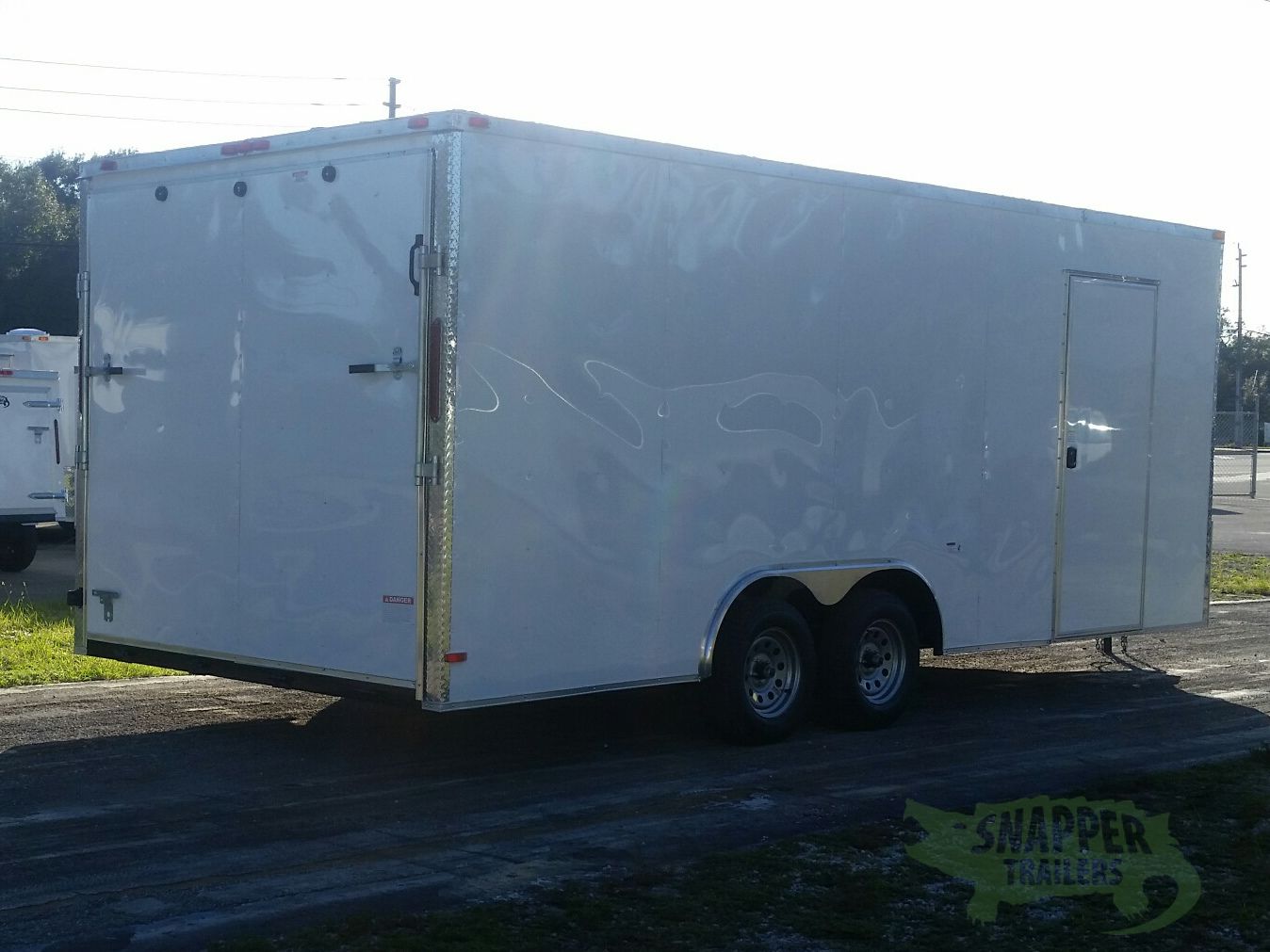 South Georgia Cargo 8.5x20 TA Trailer - White, Ramp, Side Door, Extra Height - Image 9