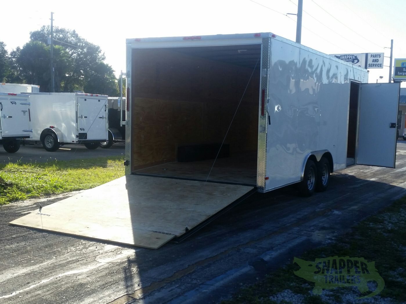 South Georgia Cargo 8.5x20 TA Trailer - White, Ramp, Side Door, Extra Height - Image 8