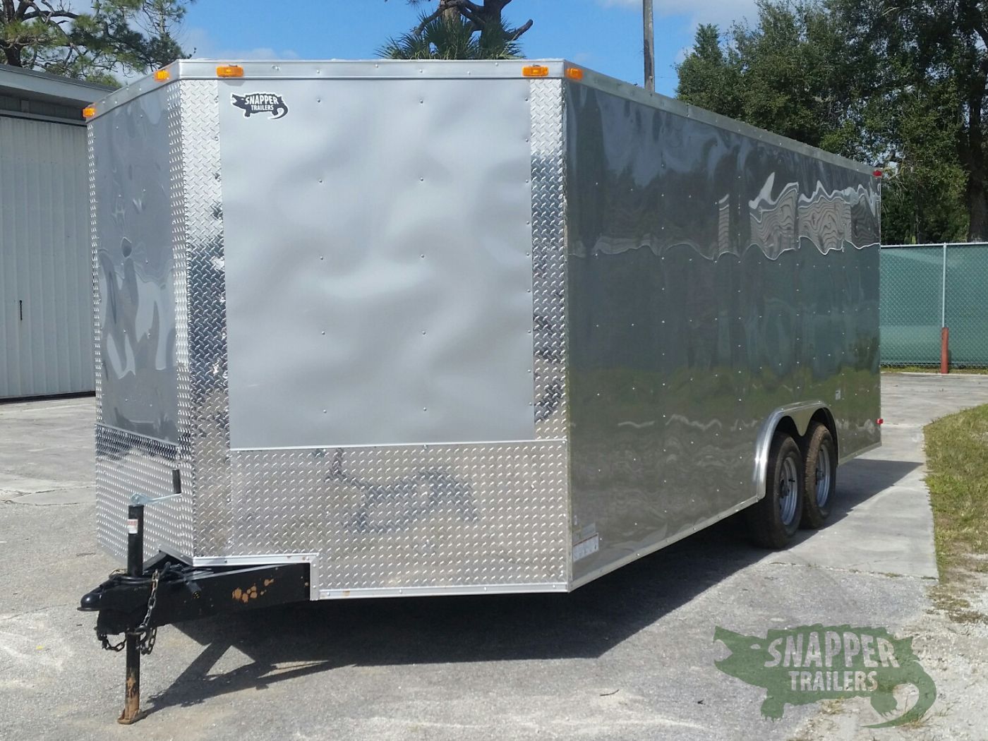 South Georgia Cargo 8.5x20 TA Trailer - Silver Frost, Ramp, Side Door, 5K Axles - Image 2