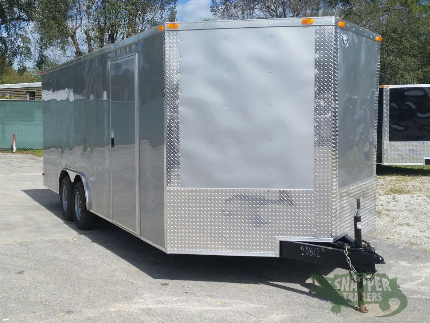 South Georgia Cargo 8.5x20 TA Trailer - Silver Frost, Ramp, Side Door, 5K Axles - Image 11