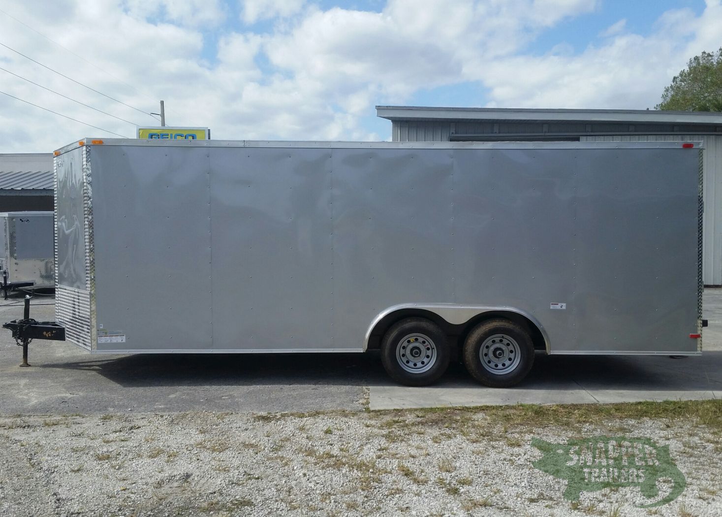 South Georgia Cargo 8.5x20 TA Trailer - Silver Frost, Ramp, Side Door, 5K Axles - Image 3