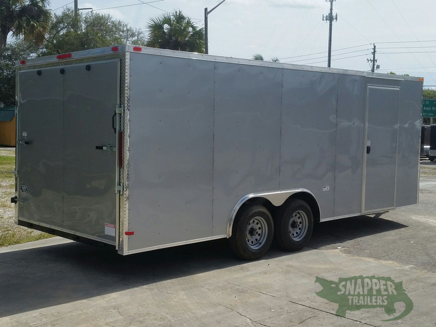 South Georgia Cargo 8.5x20 TA Trailer - Silver Frost, Ramp, Side Door, 5K Axles - Image 7