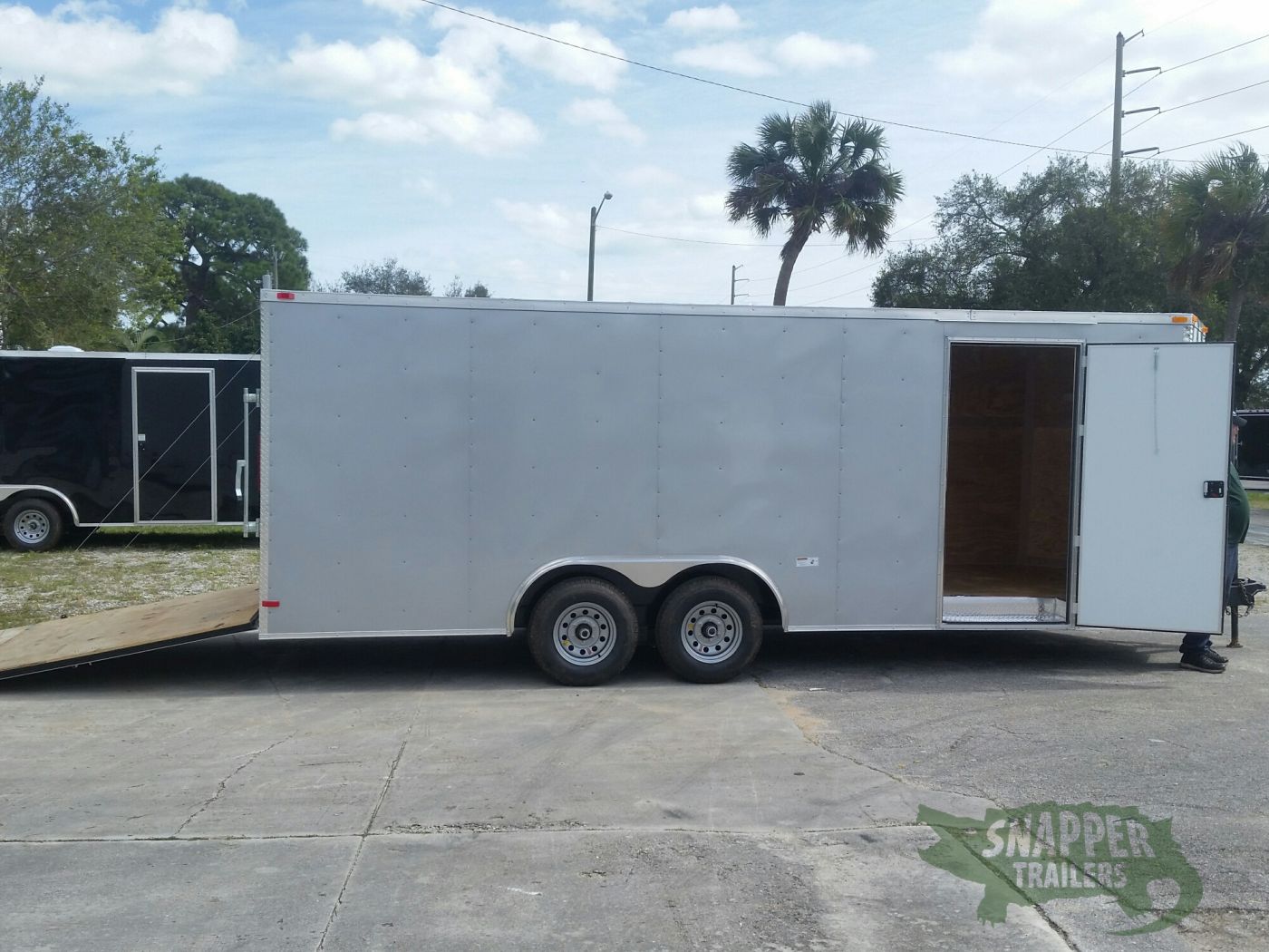 South Georgia Cargo 8.5x20 TA Trailer - Silver Frost, Ramp, Side Door, 5K Axles - Image 8