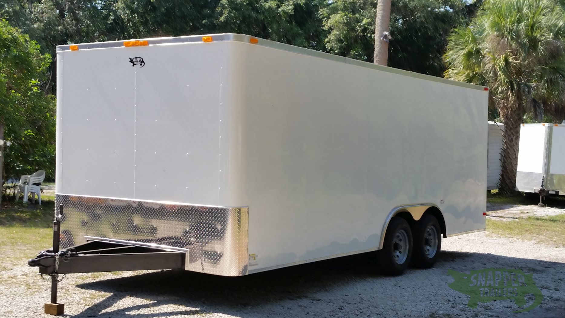 South Georgia Cargo 8.5x20 TA Trailer - White, Ramp, Side Door, 5K Axles, Flat Front - Image 2