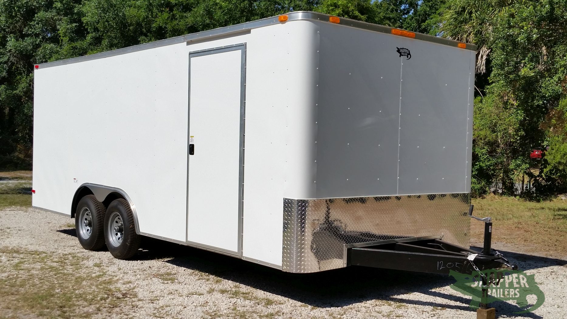 South Georgia Cargo 8.5x20 TA Trailer - White, Ramp, Side Door, 5K Axles, Flat Front - Image 12