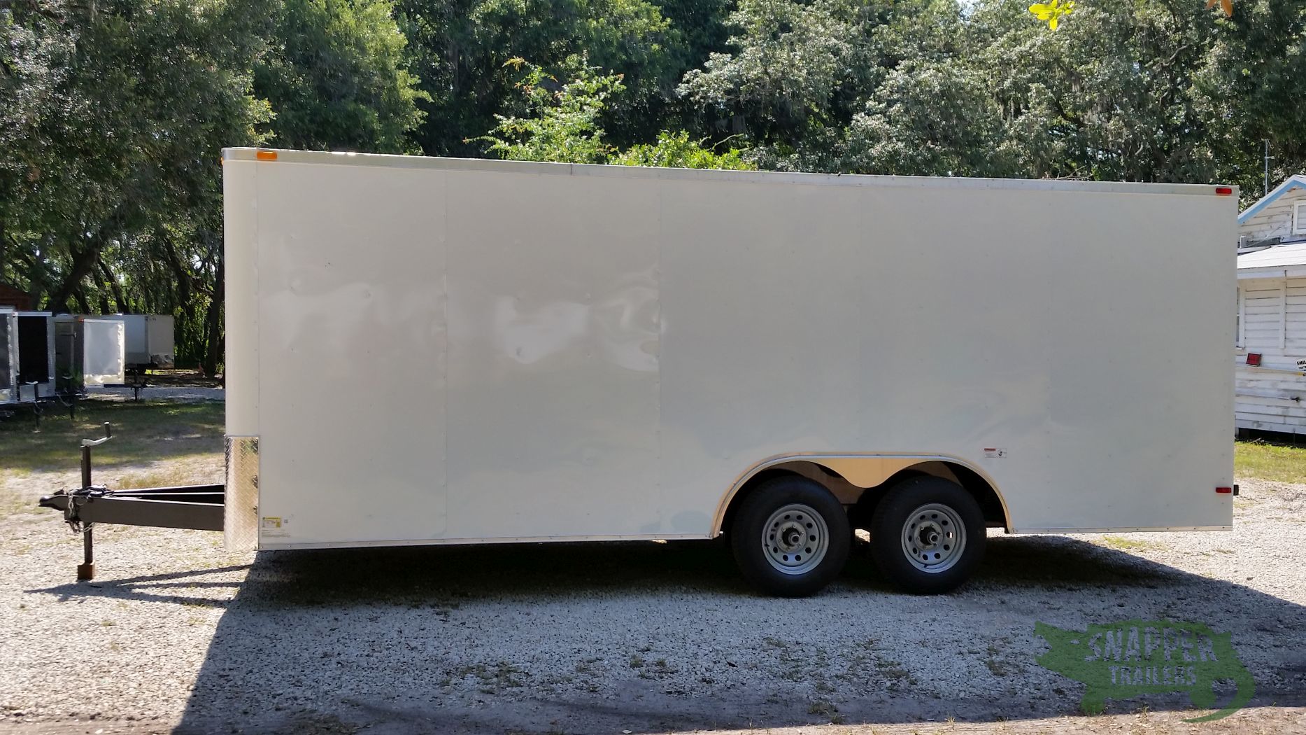 South Georgia Cargo 8.5x20 TA Trailer - White, Ramp, Side Door, 5K Axles, Flat Front - Image 3