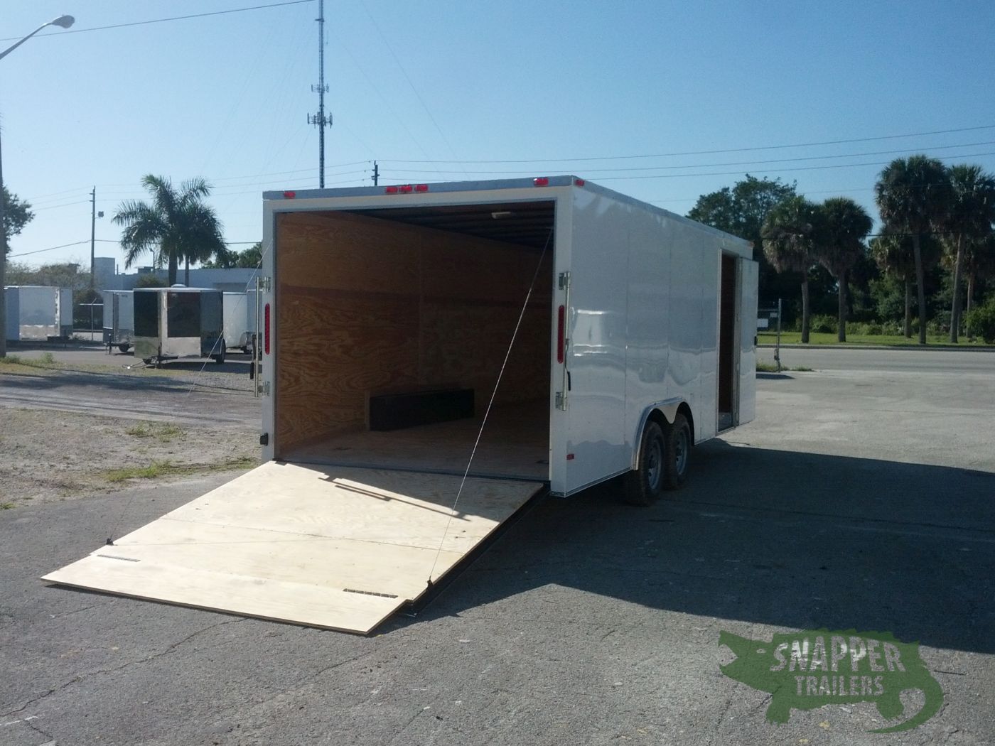 South Georgia Cargo 8.5x20 TA Trailer - White, Ramp, Side Door, 5K Axles - Image 8