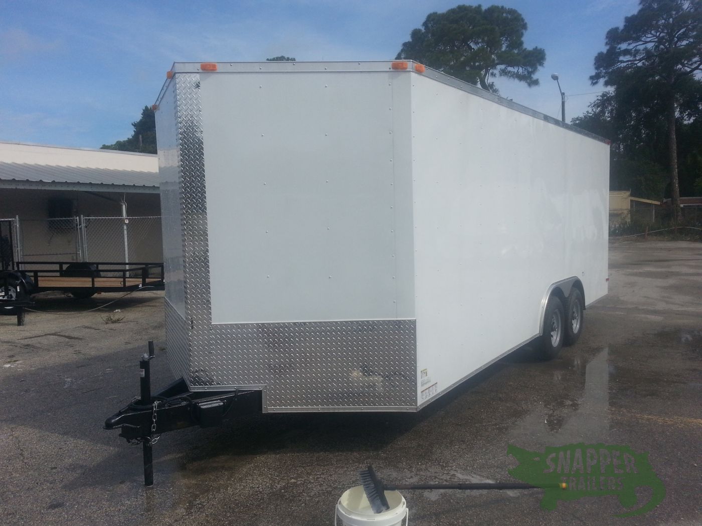 South Georgia Cargo 8.5x20 TA Trailer - White, Ramp, Side Door, 5K Axles, Extra Height - Image 2