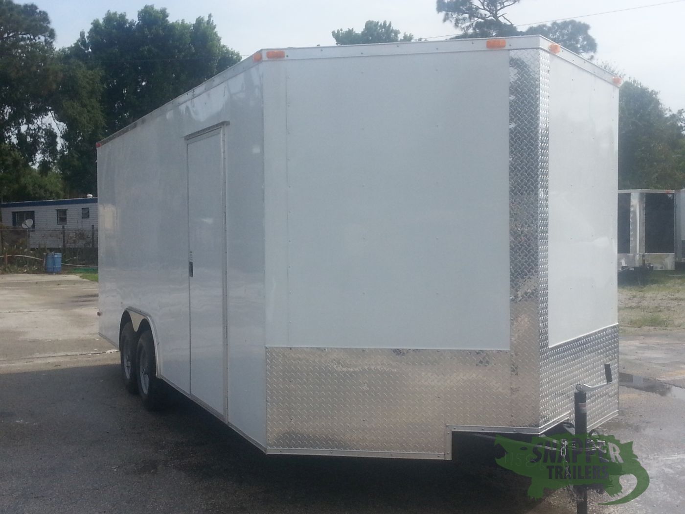 South Georgia Cargo 8.5x20 TA Trailer - White, Ramp, Side Door, 5K Axles, Extra Height - Image 12