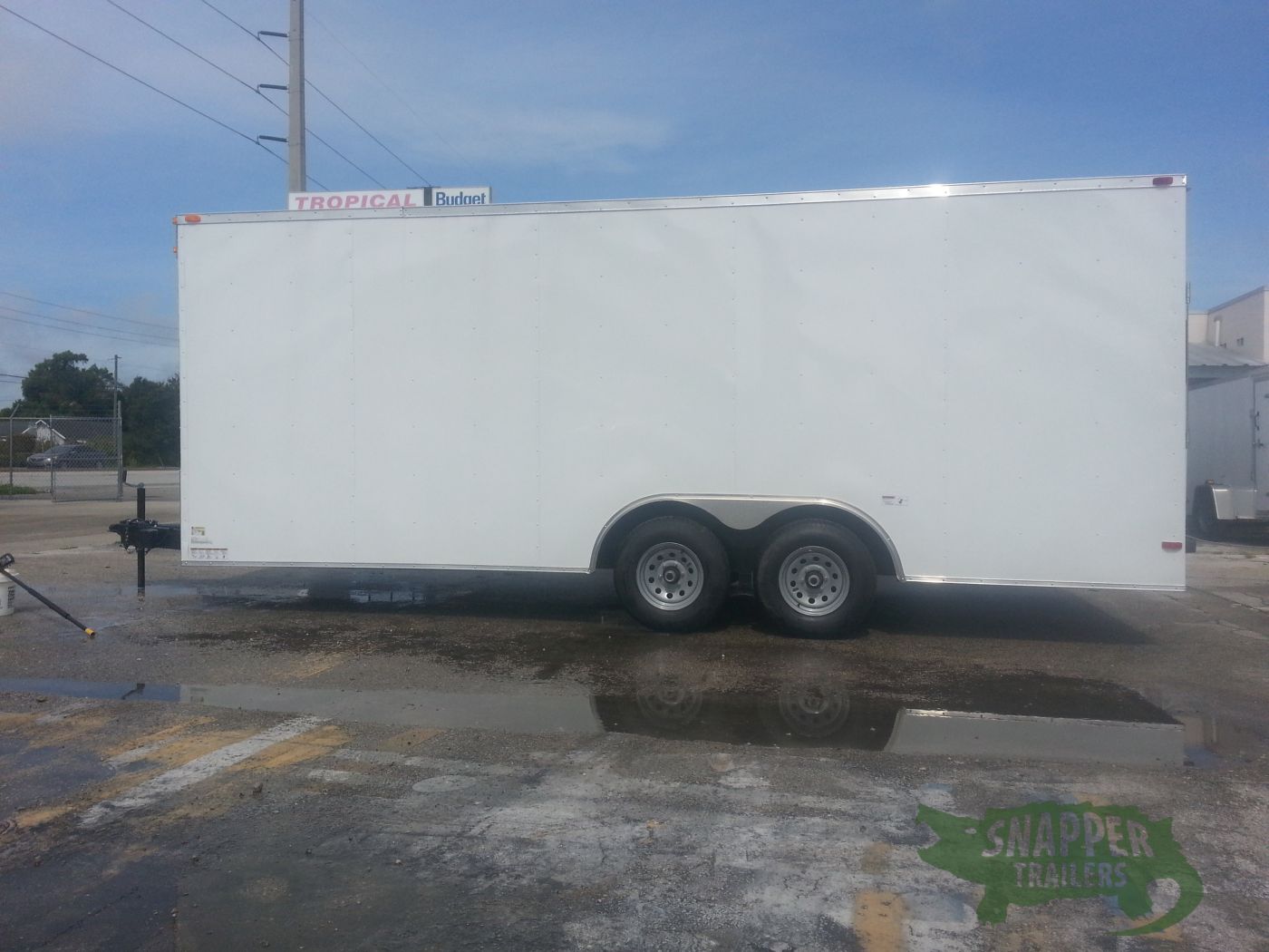 South Georgia Cargo 8.5x20 TA Trailer - White, Ramp, Side Door, 5K Axles, Extra Height - Image 3