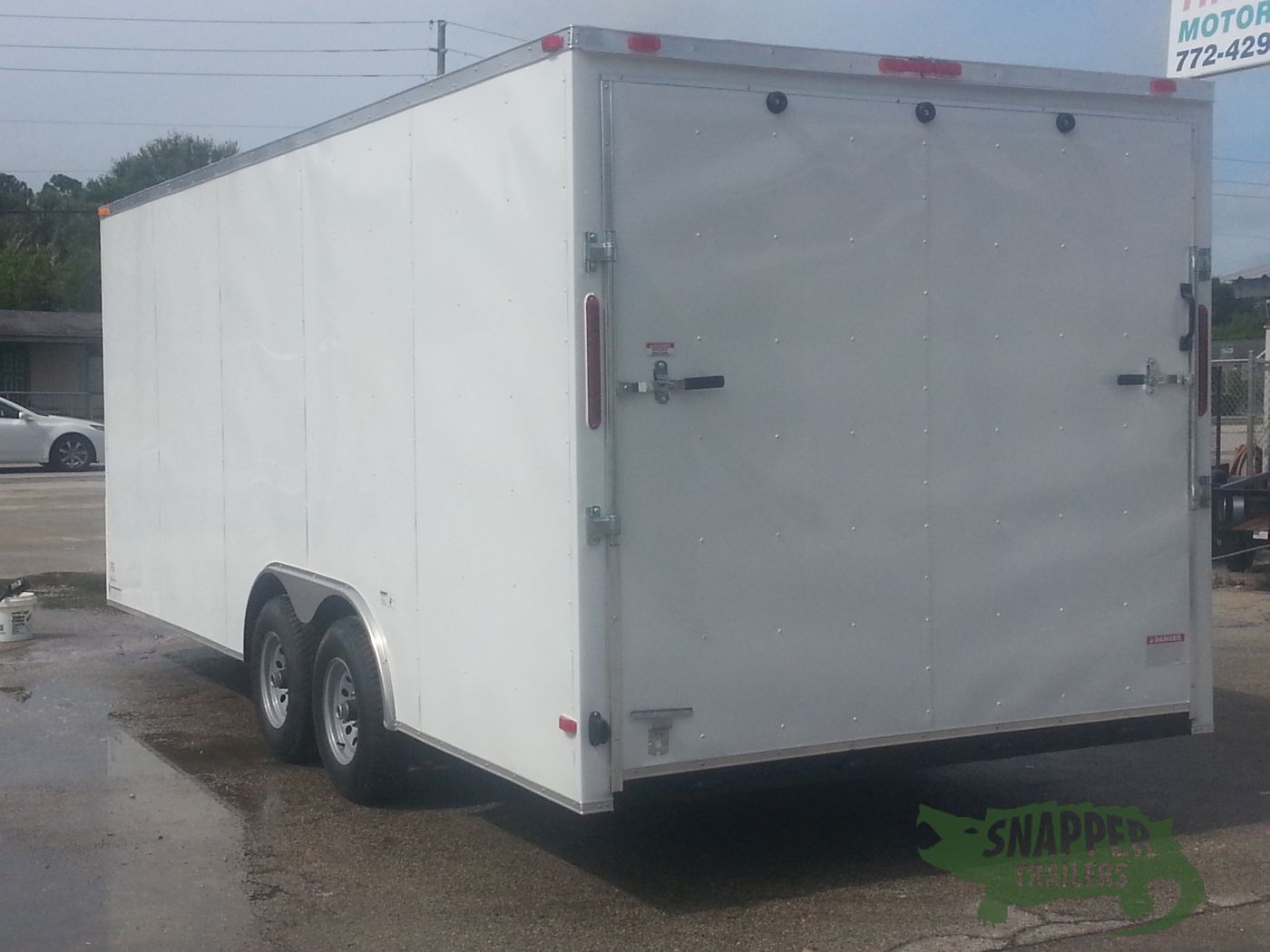 South Georgia Cargo 8.5x20 TA Trailer - White, Ramp, Side Door, 5K Axles, Extra Height - Image 5