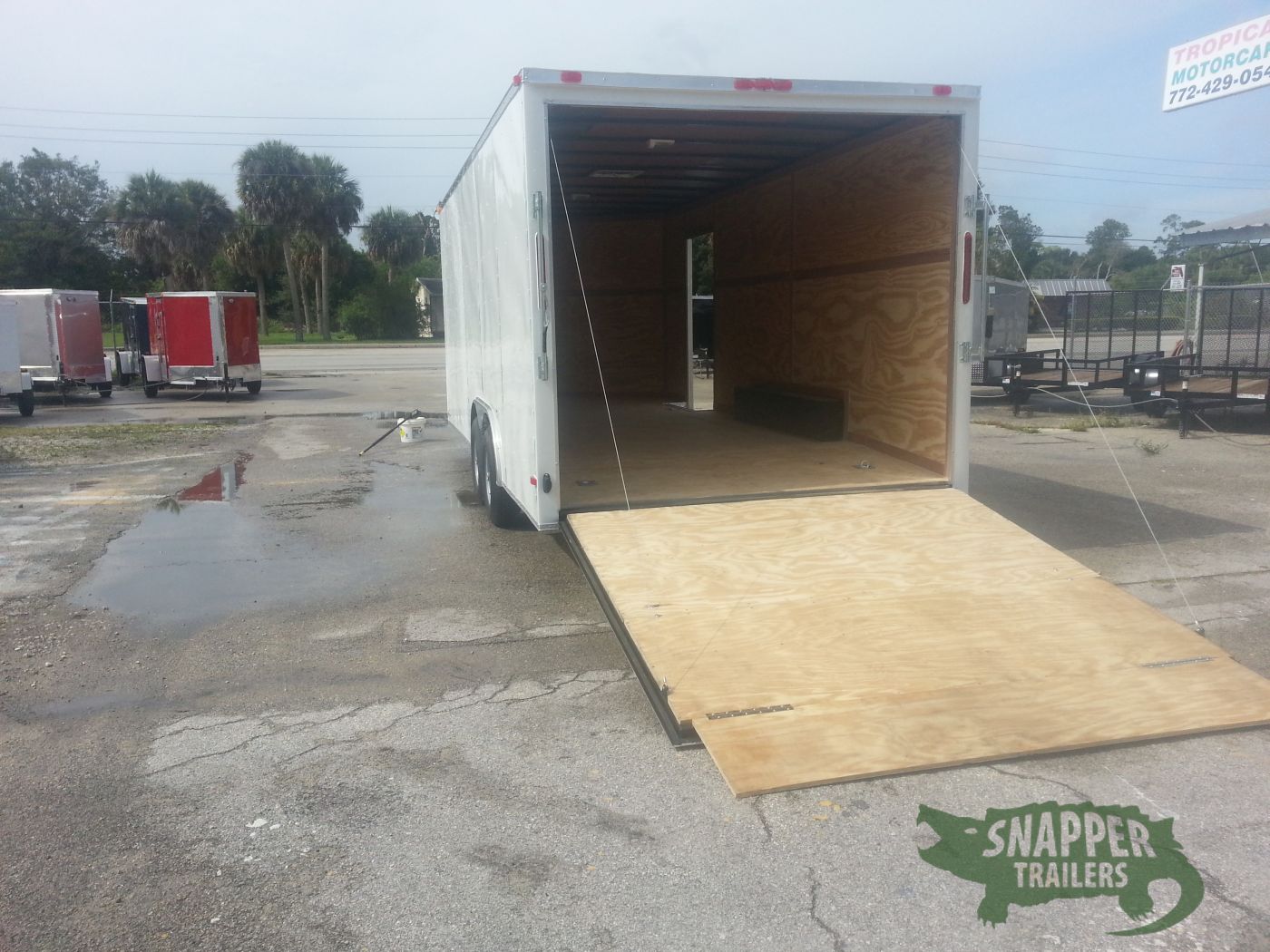 South Georgia Cargo 8.5x20 TA Trailer - White, Ramp, Side Door, 5K Axles, Extra Height - Image 4
