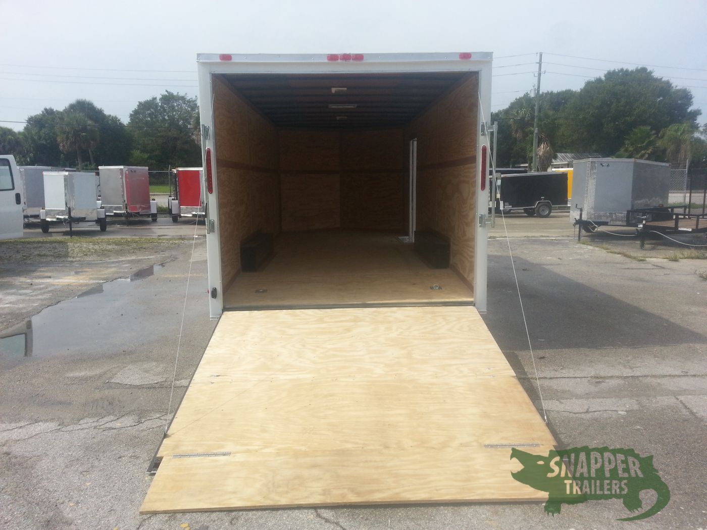 South Georgia Cargo 8.5x20 TA Trailer - White, Ramp, Side Door, 5K Axles, Extra Height - Image 6