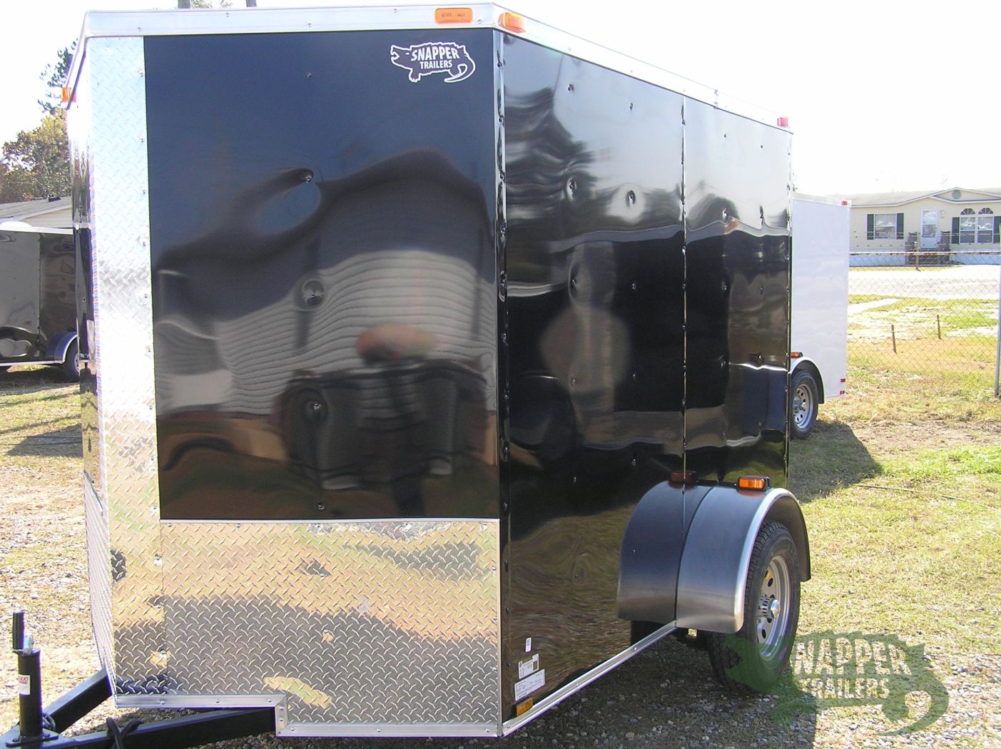 Quality Cargo 6x8 SA Trailer - Black, Ramp, Extra Height - Image 2