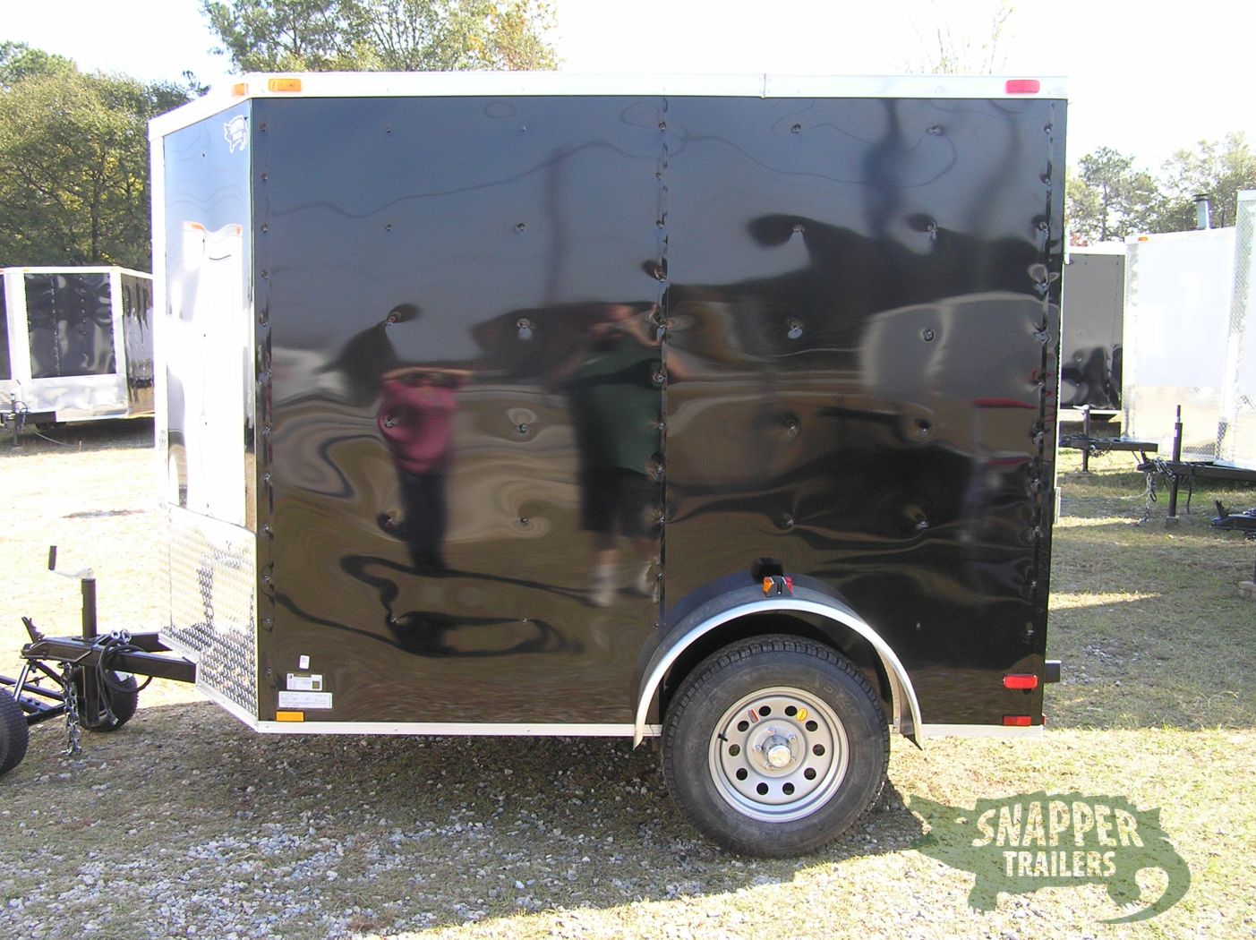 Quality Cargo 6x8 SA Trailer - Black, Ramp, Extra Height - Image 3