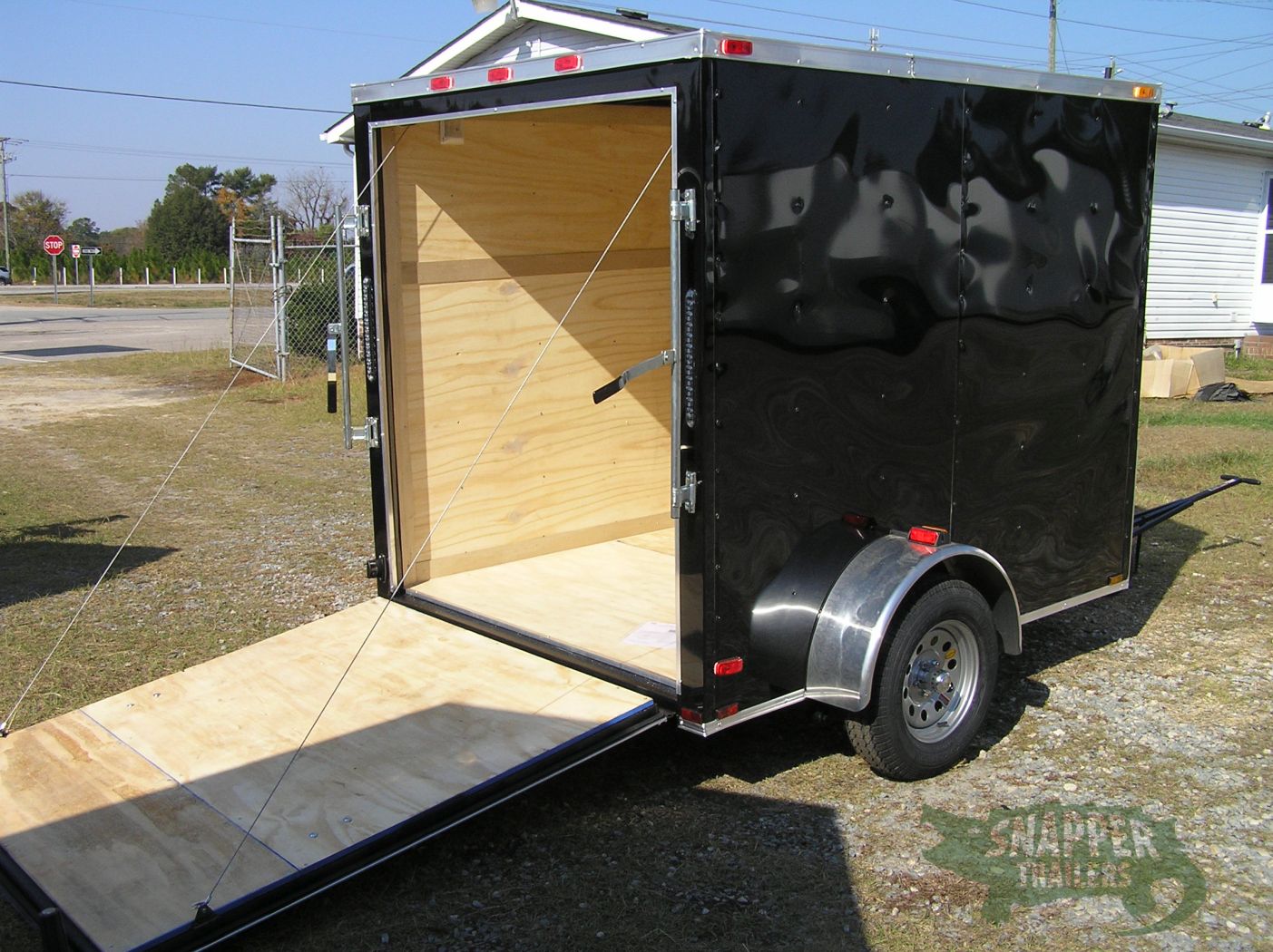 Quality Cargo 6x8 SA Trailer - Black, Ramp, Extra Height - Image 8