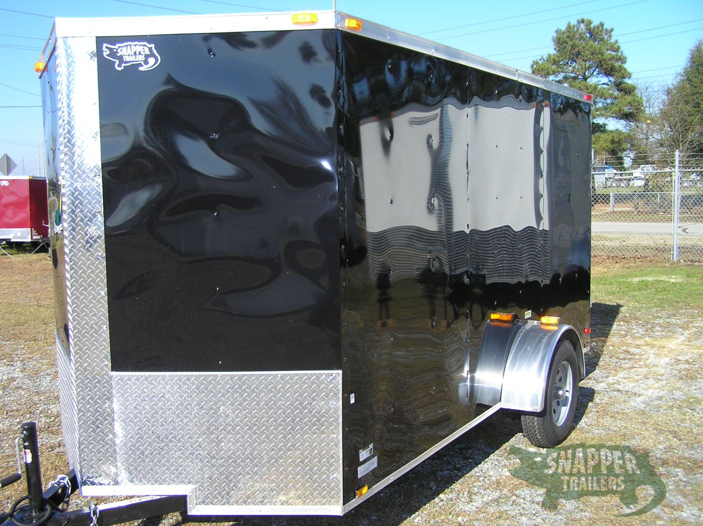 Quality Cargo 6x12 SA Trailer - Black, Double Doors, Side Door, Extra Height - Image 2