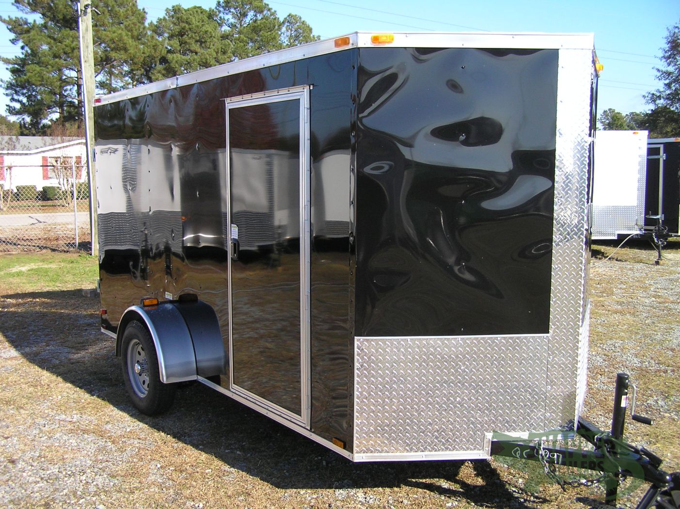 Quality Cargo 6x12 SA Trailer - Black, Double Doors, Side Door, Extra Height - Image 13