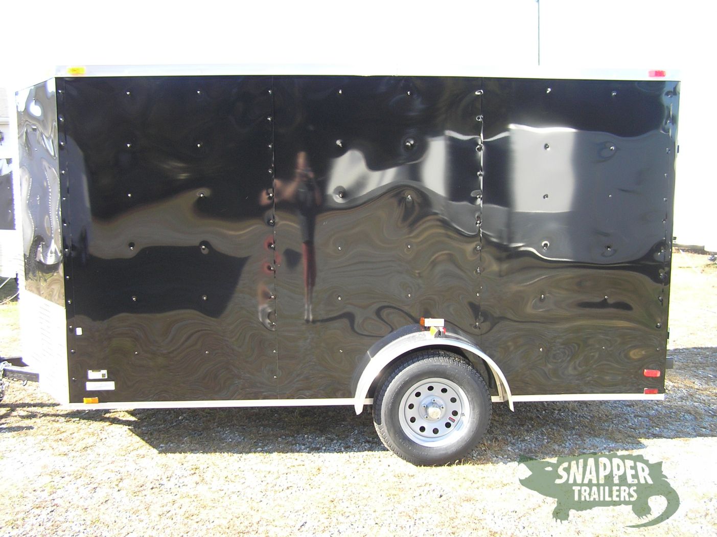 Quality Cargo 6x12 SA Trailer - Black, Double Doors, Side Door, Extra Height - Image 3
