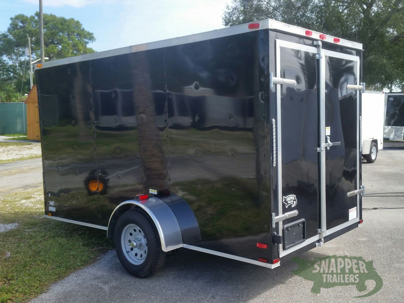 Quality Cargo 6x12 SA Trailer - Black, Double Doors, Side Door, Extra Height - Image 5