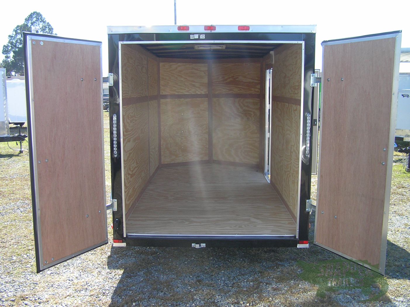 Quality Cargo 6x12 SA Trailer - Black, Double Doors, Side Door, Extra Height - Image 6