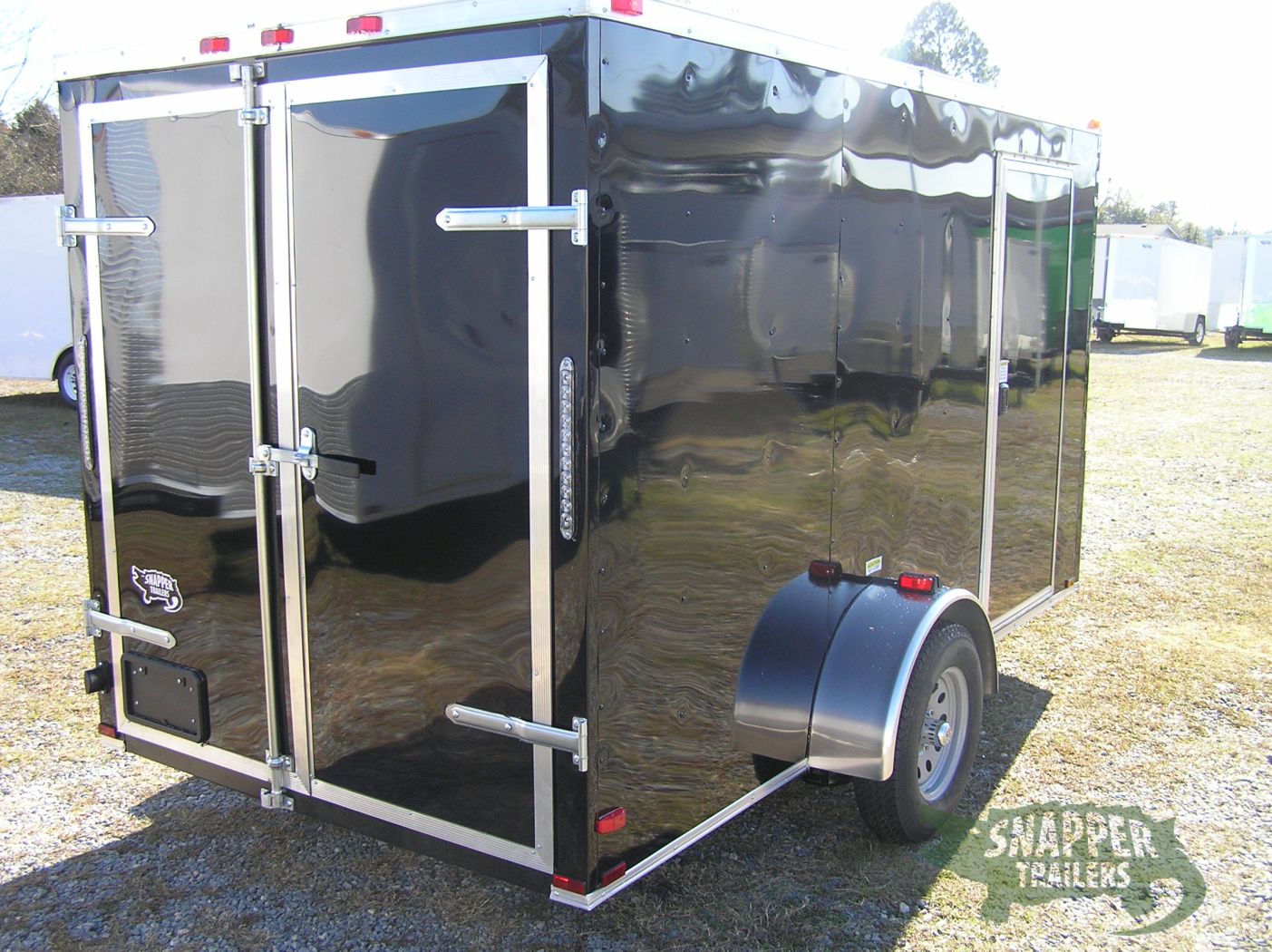 Quality Cargo 6x12 SA Trailer - Black, Double Doors, Side Door, Extra Height - Image 9