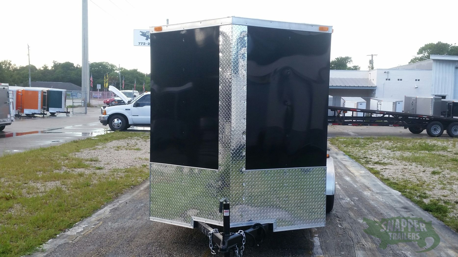 Quality Cargo 6x12 SA Trailer - Black, Ramp, Side Door, Extra Height - Image 14