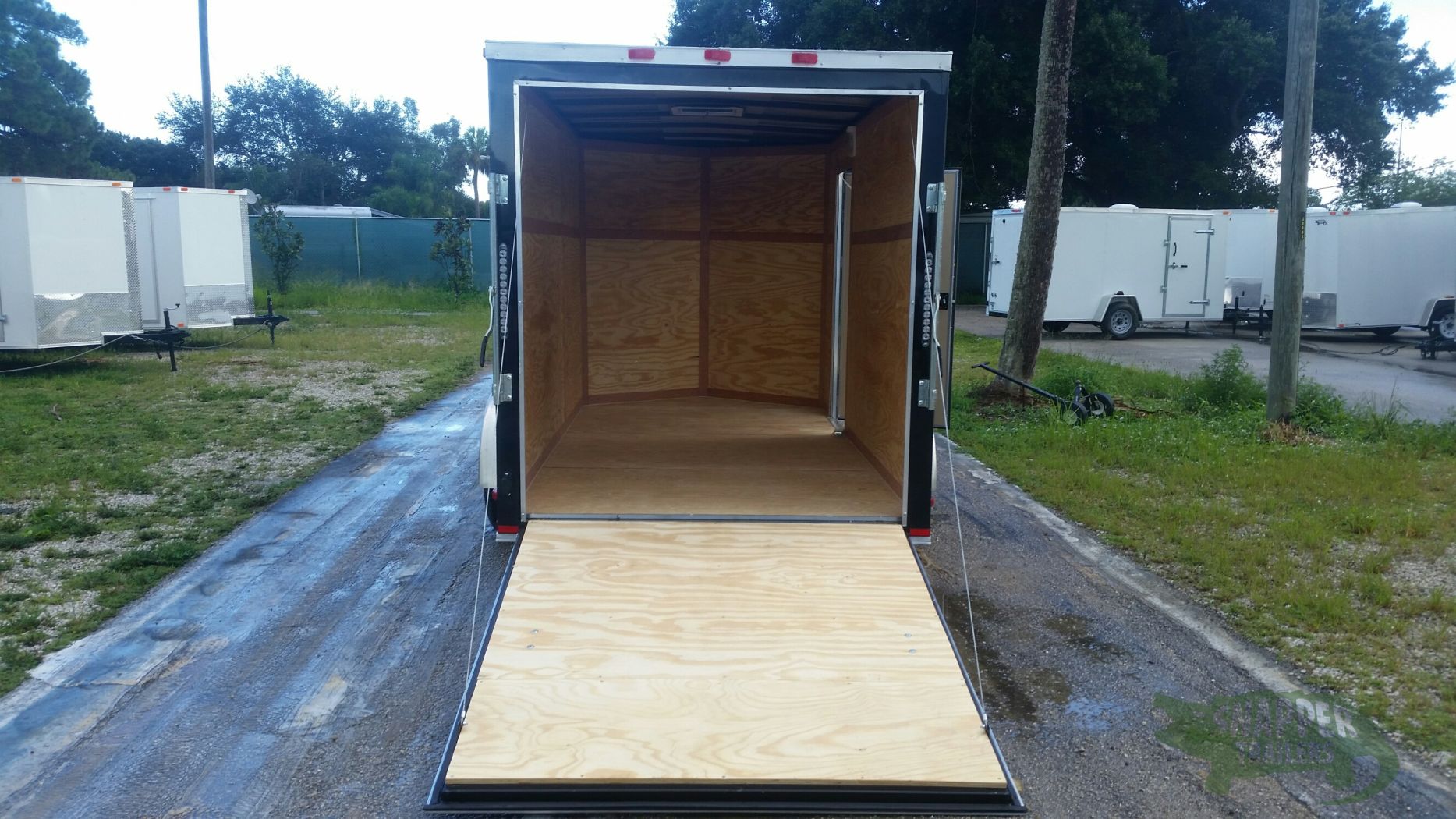 Quality Cargo 6x12 SA Trailer - Black, Ramp, Side Door, Extra Height - Image 6