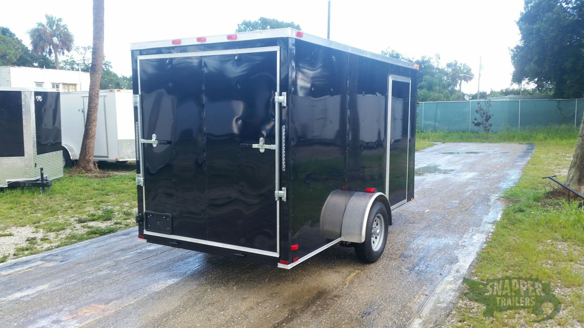 Quality Cargo 6x12 SA Trailer - Black, Ramp, Side Door, Extra Height - Image 9