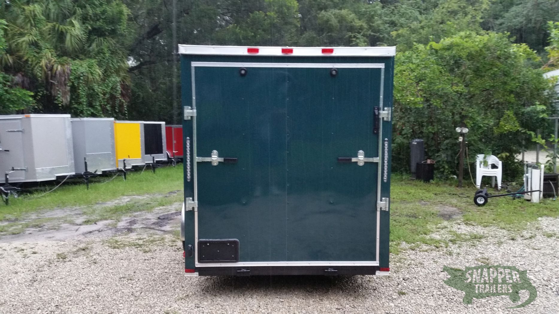 Quality Cargo Custom 6x12 SA Trailer - Green, Ramp, Side Door, Extra Height - Image 6