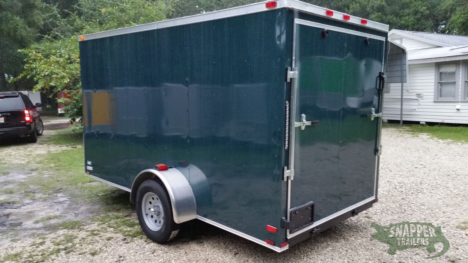 Quality Cargo Custom 6x12 SA Trailer - Green, Ramp, Side Door, Extra Height - Image 4