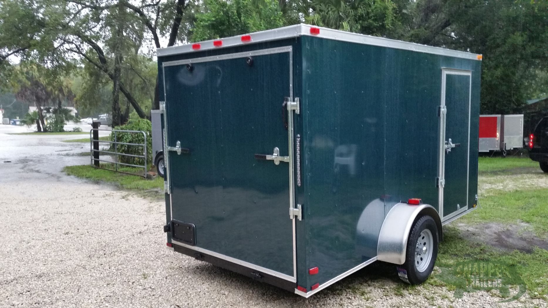 Quality Cargo Custom 6x12 SA Trailer - Green, Ramp, Side Door, Extra Height - Image 7