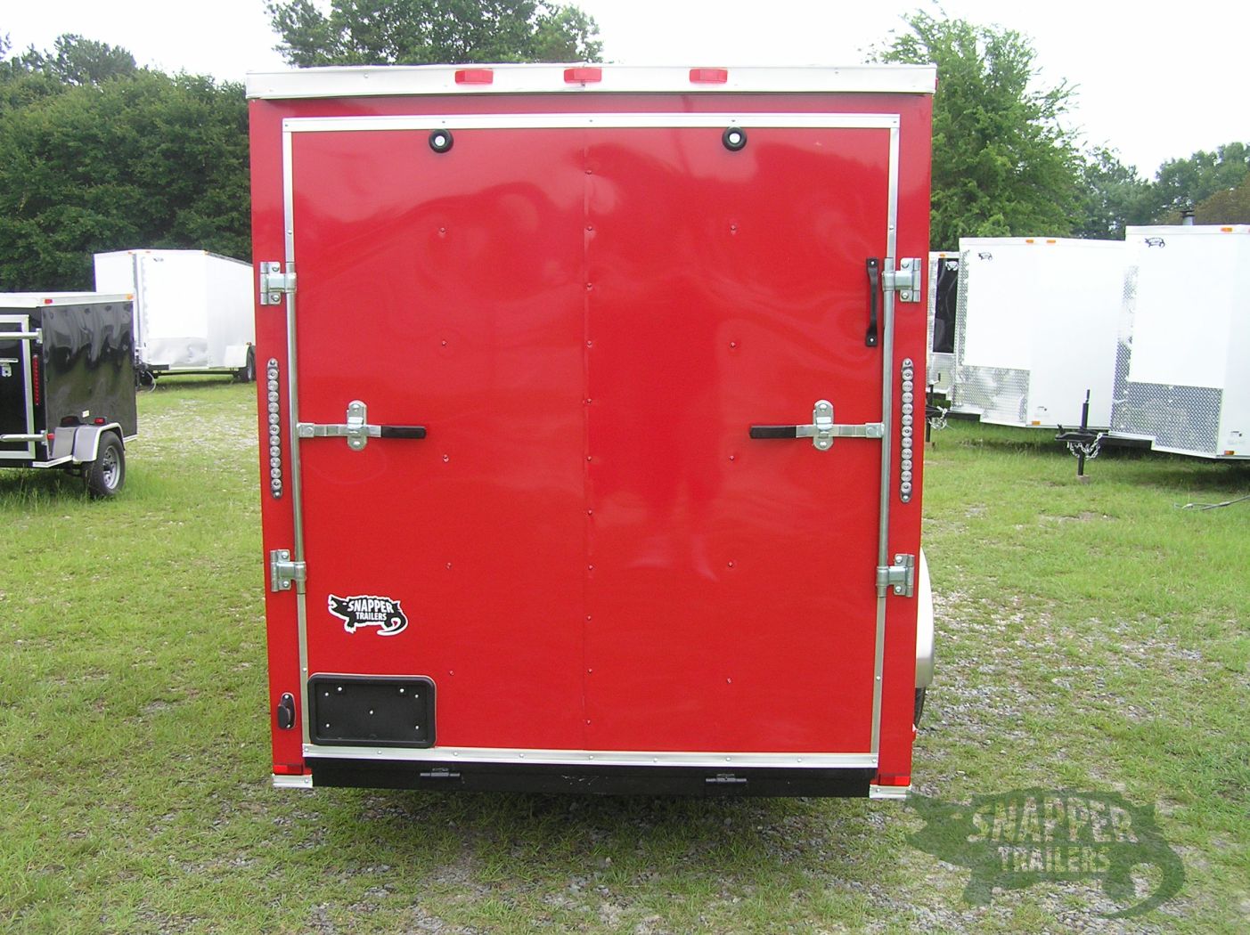 Quality Cargo 6x12 SA Trailer - Red, Ramp, Side Door, Extra Height - Image 7