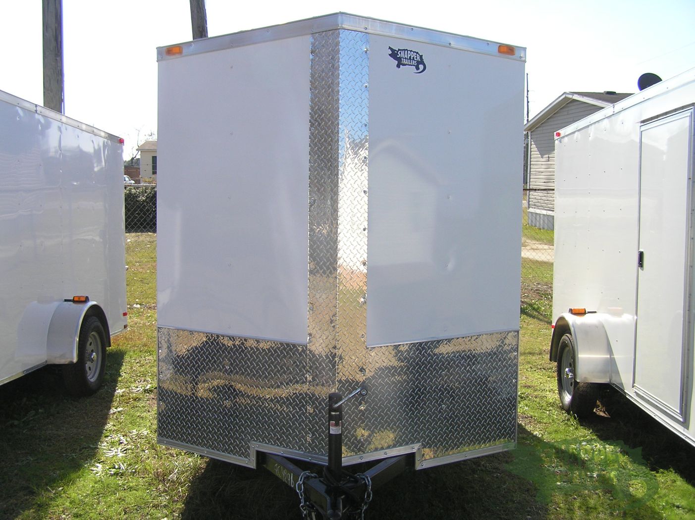 Quality Cargo 6x12 SA Trailer - White, Double Doors, Side Door, Extra Height - Image 13