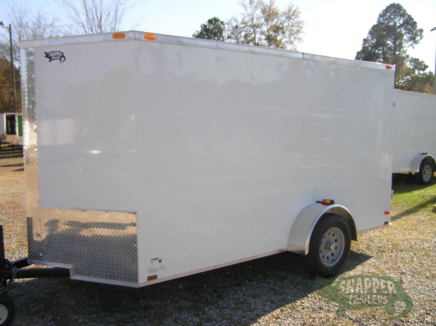 Quality Cargo 6x12 SA Trailer - White, Double Doors, Side Door, Extra Height - Image 2