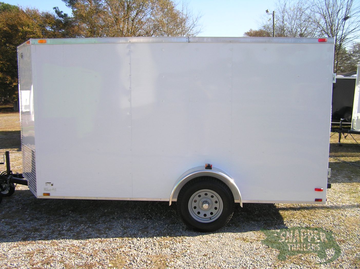 Quality Cargo 6x12 SA Trailer - White, Double Doors, Side Door, Extra Height - Image 3
