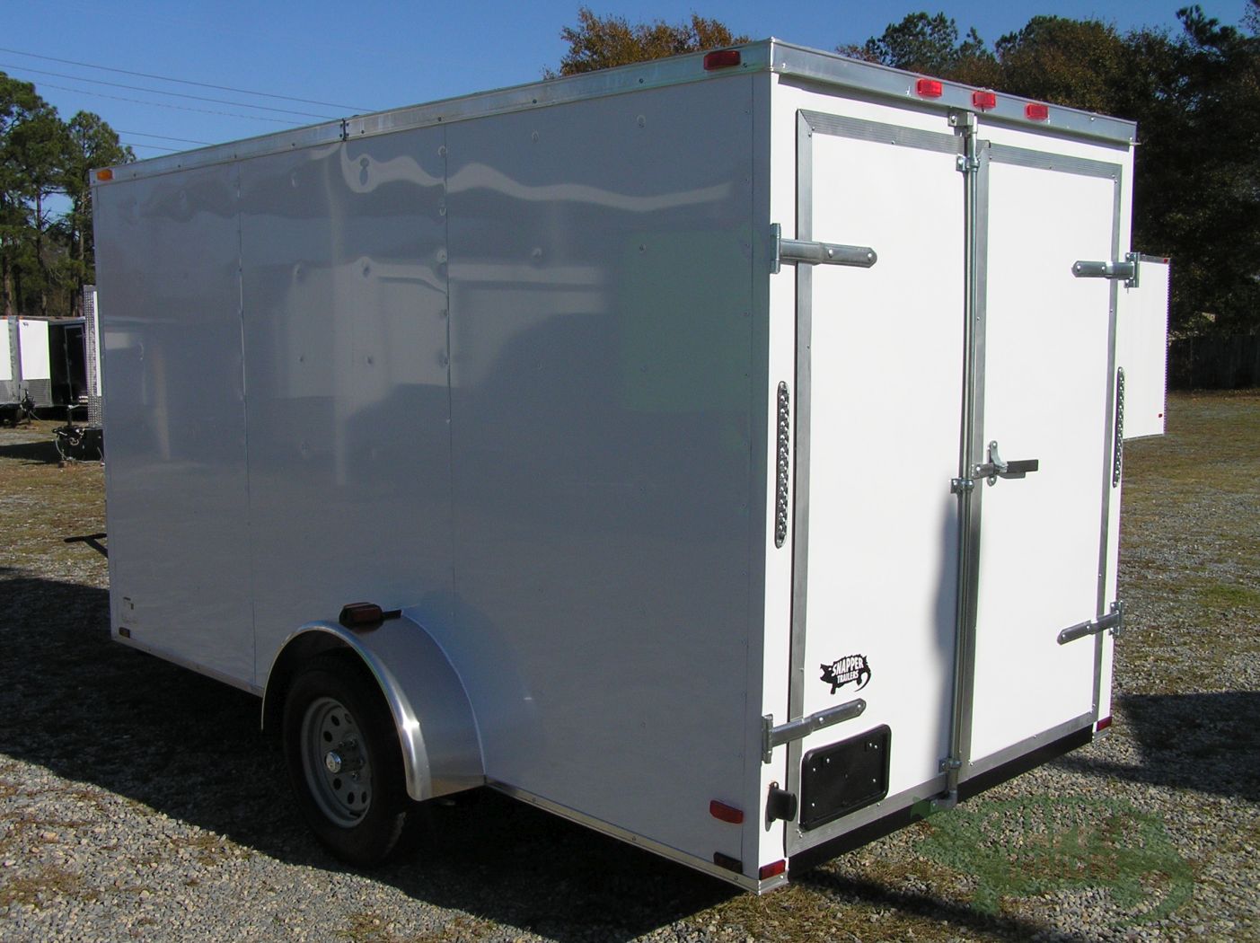 Quality Cargo 6x12 SA Trailer - White, Double Doors, Side Door, Extra Height - Image 5