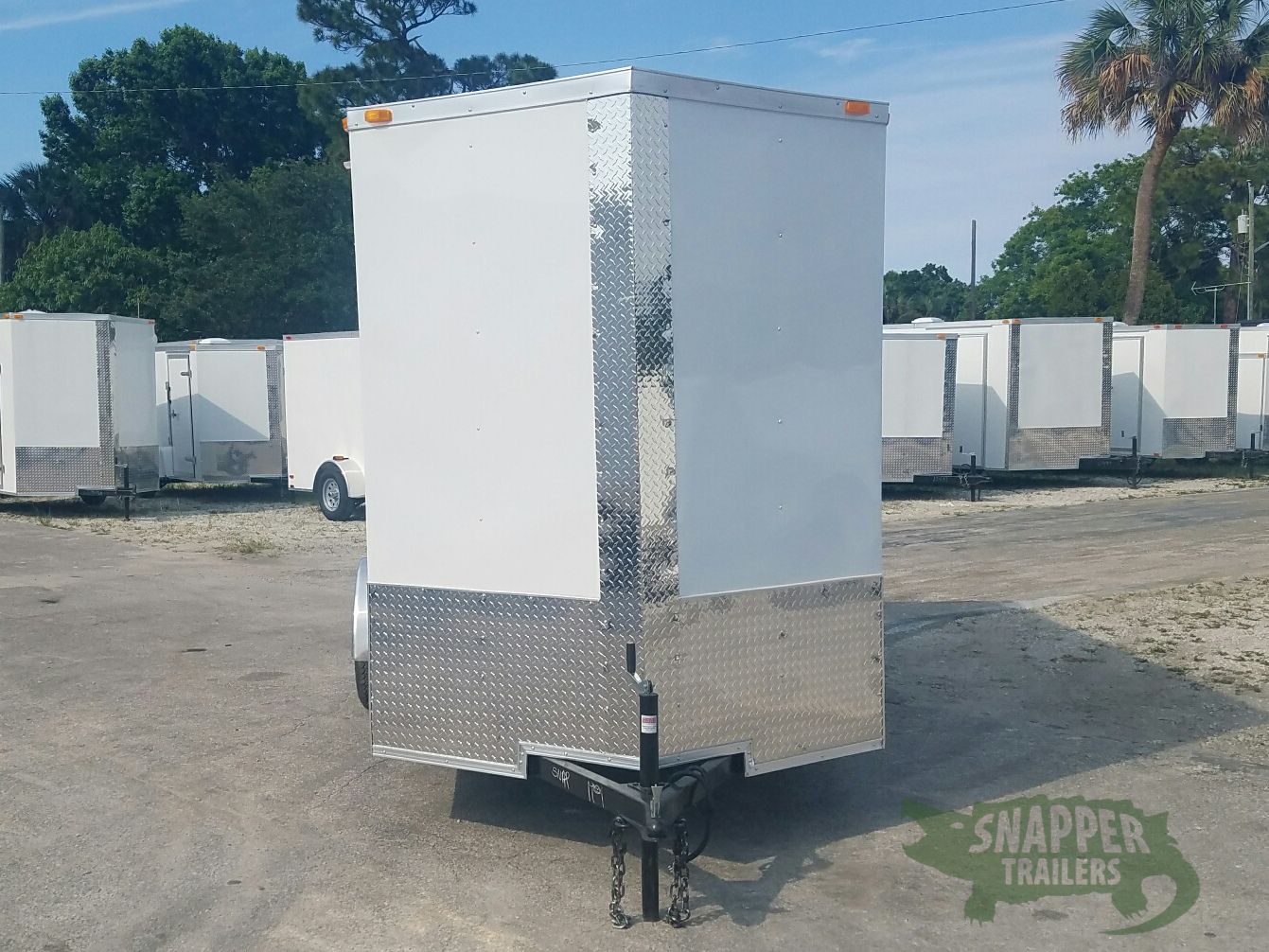 Quality Cargo 6x12 SA Trailer - White, Ramp, Side Door, Extra Height - Image 14