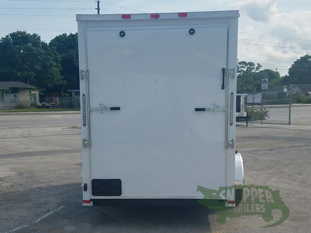 Quality Cargo 6x12 SA Trailer - White, Ramp, Side Door, Extra Height - Image 7