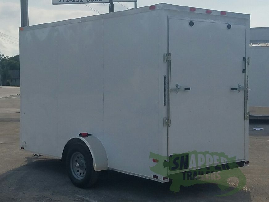 Quality Cargo 6x12 SA Trailer - White, Ramp, Side Door, Extra Height - Image 5