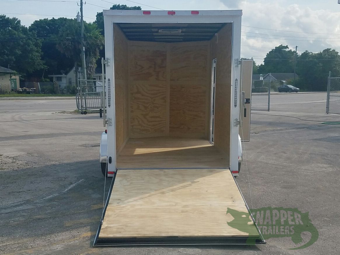 Quality Cargo 6x12 SA Trailer - White, Ramp, Side Door, Extra Height - Image 6