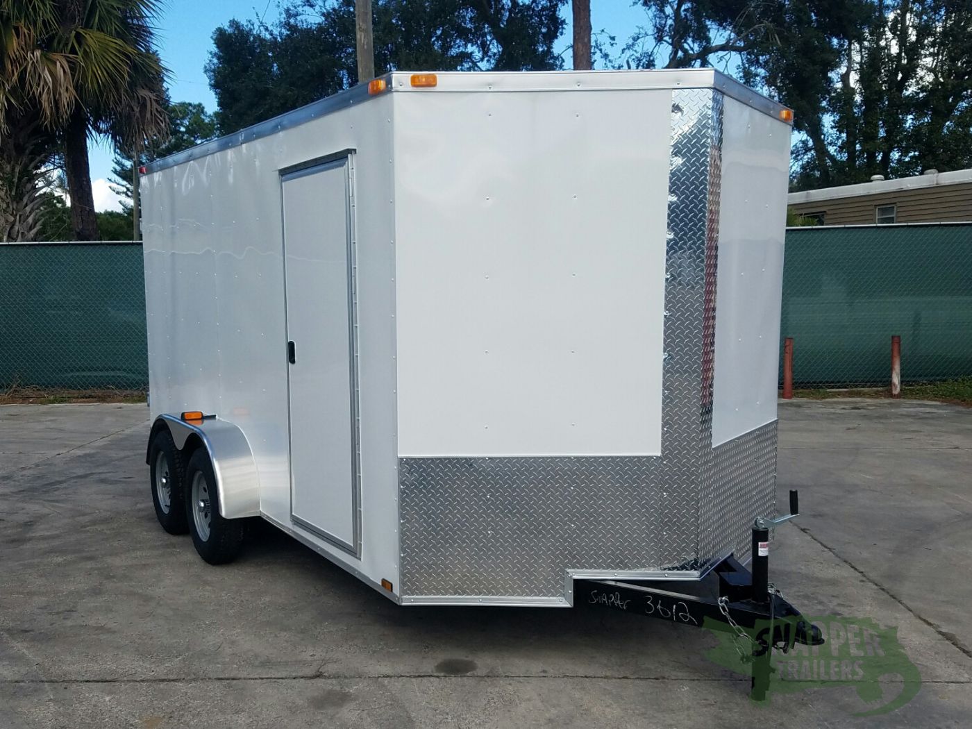 Quality Cargo 7x14 TA Trailer - White, Barn Doors, Side Door, Extra Height - Image 12