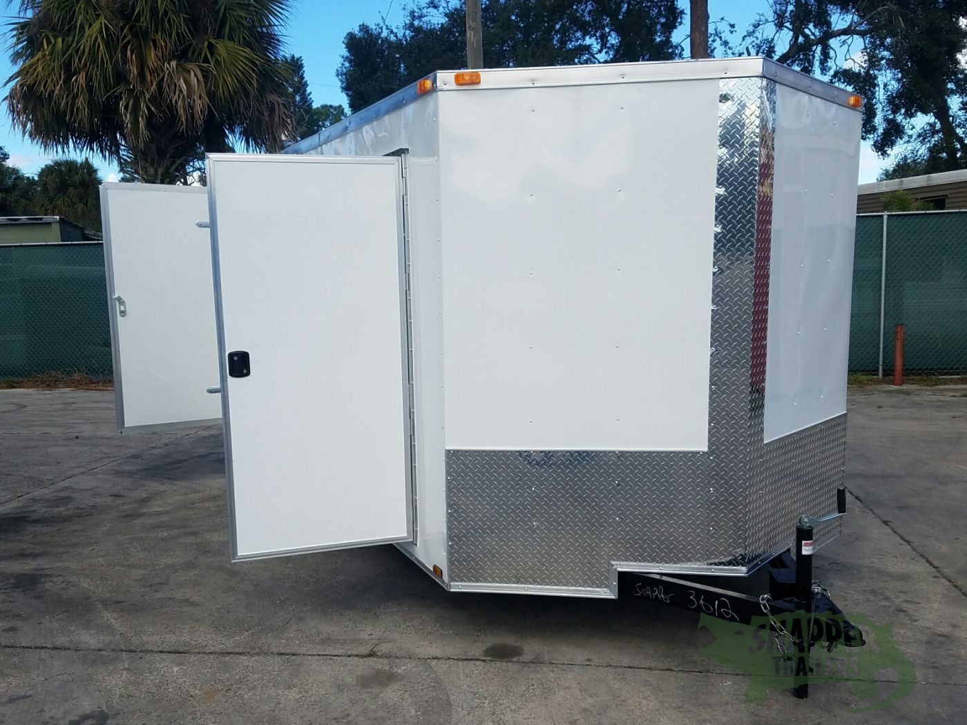 Quality Cargo 7x14 TA Trailer - White, Barn Doors, Side Door, Extra Height - Image 11