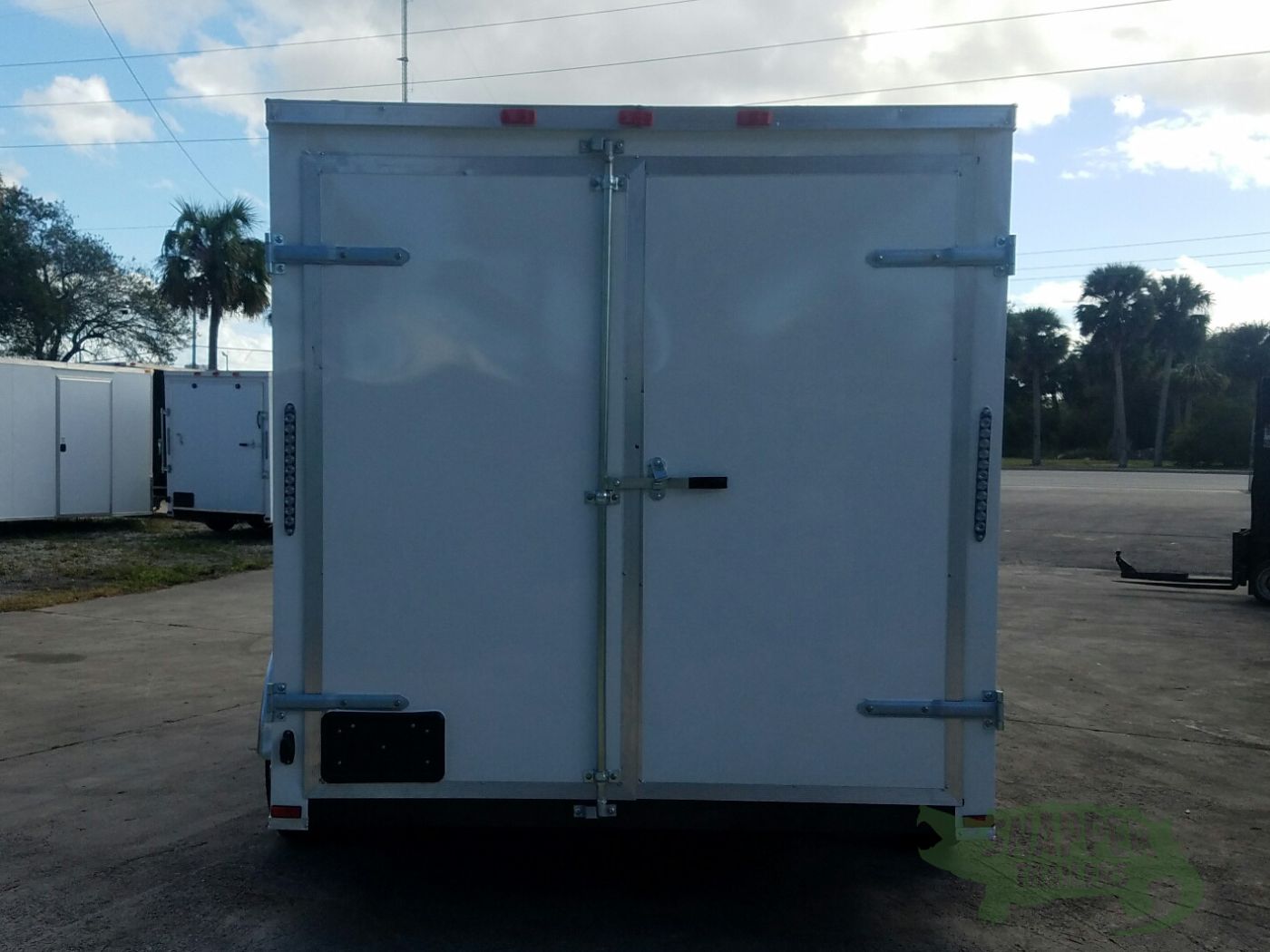 Quality Cargo 7x14 TA Trailer - White, Barn Doors, Side Door, Extra Height - Image 6
