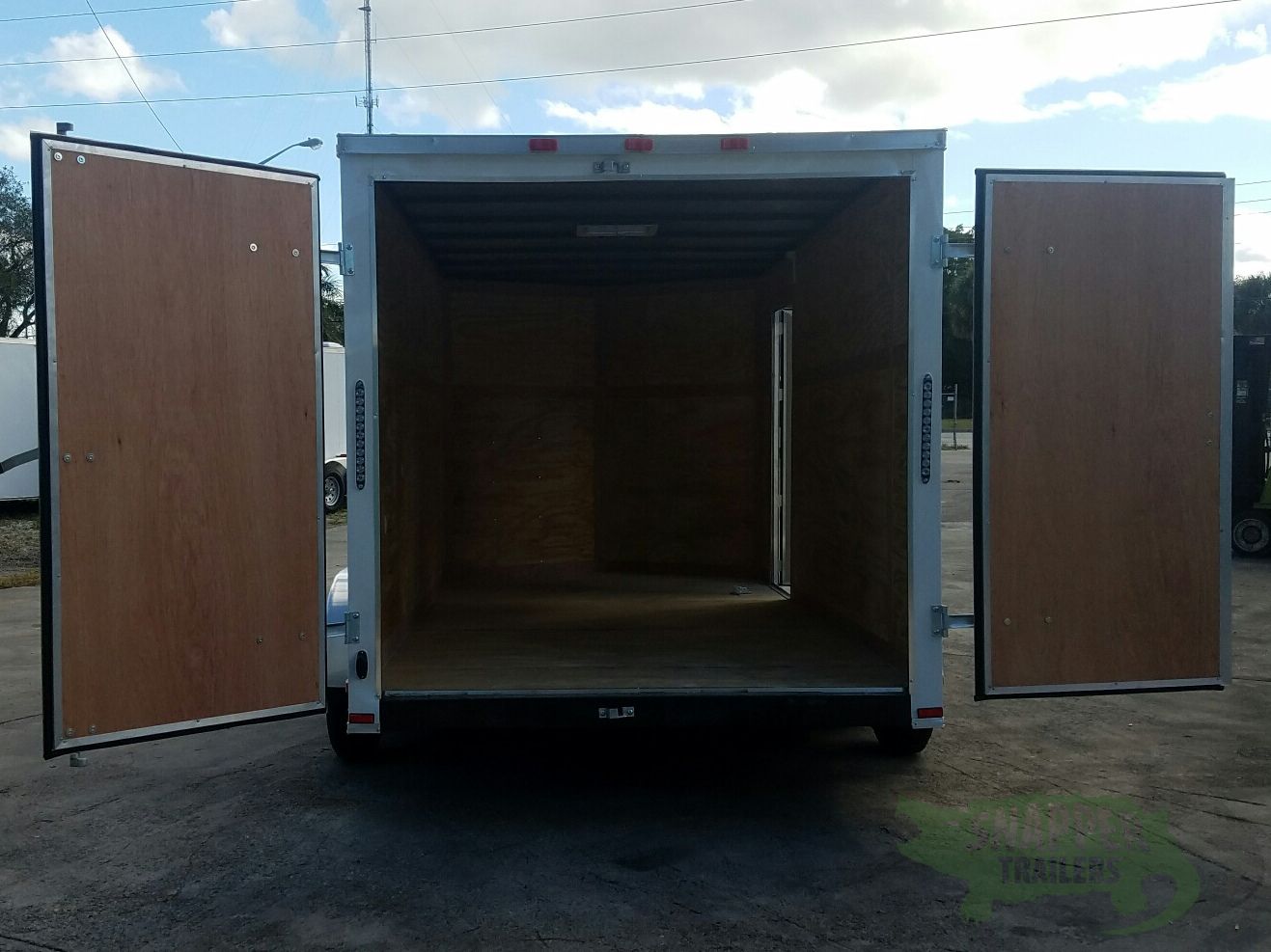Quality Cargo 7x14 TA Trailer - White, Barn Doors, Side Door, Extra Height - Image 5