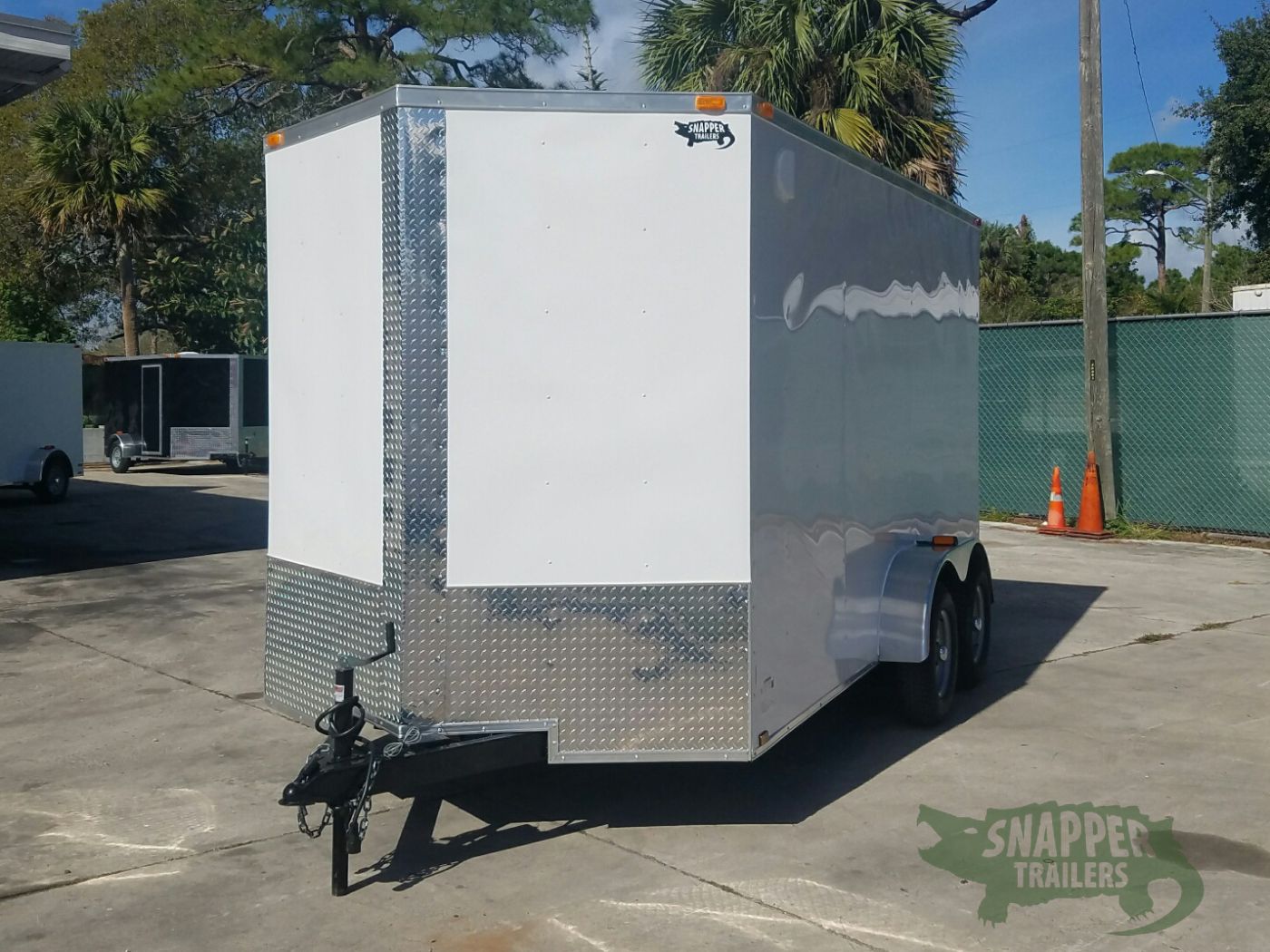 Quality Cargo 7x14 TA Trailer - White, Ramp, Side Door, Extra Height - Image 2