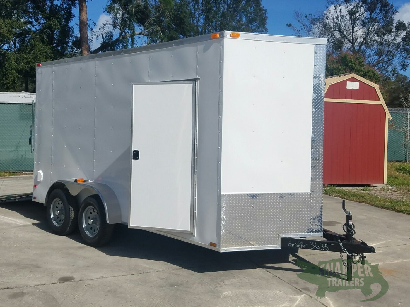 Quality Cargo 7x14 TA Trailer - White, Ramp, Side Door, Extra Height - Image 12