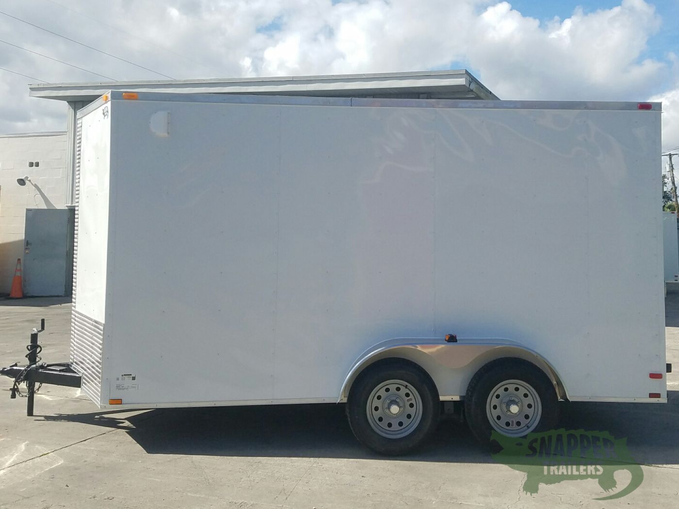 Quality Cargo 7x14 TA Trailer - White, Ramp, Side Door, Extra Height - Image 3