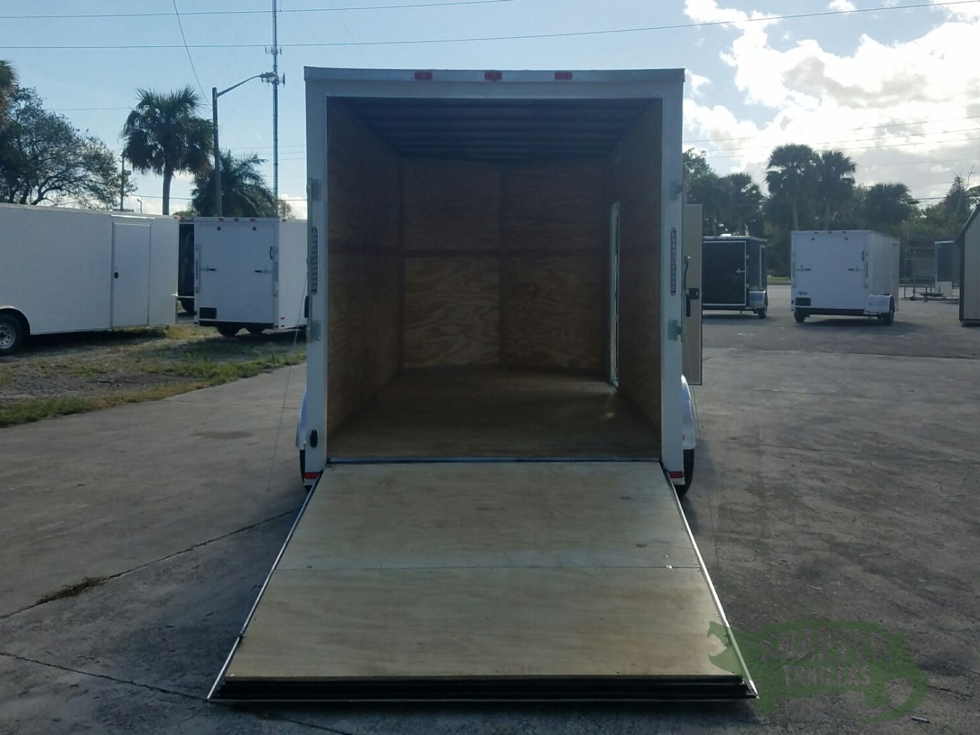 Quality Cargo 7x14 TA Trailer - White, Ramp, Side Door, Extra Height - Image 6